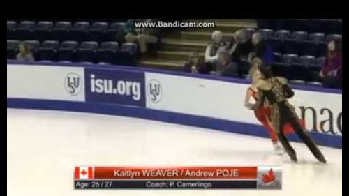Kaitlyn weaver/andrew poje - skate canada 2014, kelowna - practice short-dance