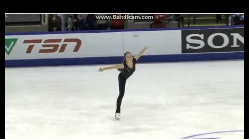 Veronik mallet - skate canada 2014, kelowna - practice (short program)