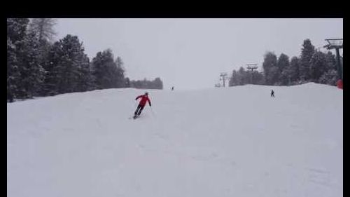 2013 Val Gardena Ski Trip - skiing during heavy snowfall