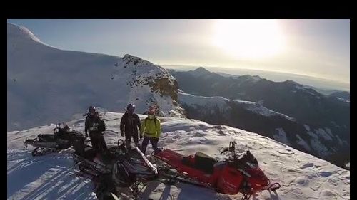 Montecampione con la neve e Bovegno sullo sfondo