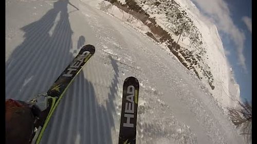 caduta pista paradiso passo del tonale gopro hero 3