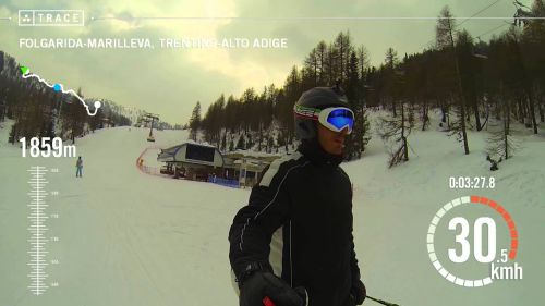 Trace: Skiing - Flavio Zancla at Folgarida-Marilleva