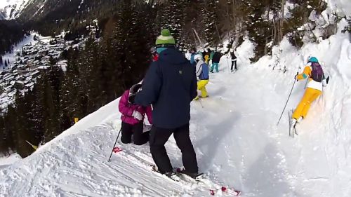 L' ultimo Spinale...discesa della  direttissima di Madonna di Campiglio con lo Iape. Marzo 2015