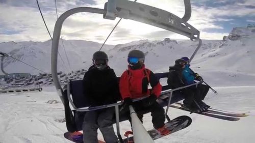 Tignes snowboarding
