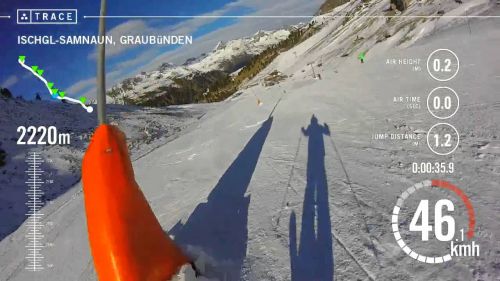 Trace: Skiing - Andres  Neff at Ischgl-Samnaun