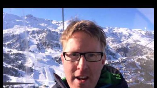 Early-season skiing in courchevel