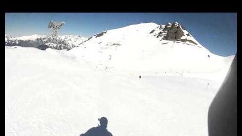Les Deux Alpes skiing March 2015 pano bar part i