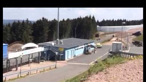 Oberhof biathlon strecke mit simson