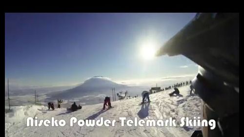 151230 niseko hirafu powder telemark skiing