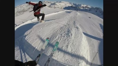 GoPro HERO4 snow skiing extreme offroad 2015/ 2016 Tignes