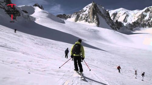 Discesa in sci della Valleè Blanche - Courmayeur Monte Bianco