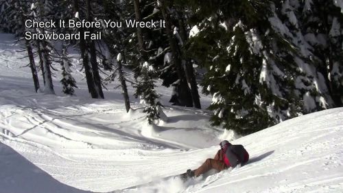 Check it before you wreck it snowboard fail jan. 9th 2016