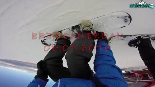 Erzincan ergan 09.01.2016 snowboard gopro new edition
