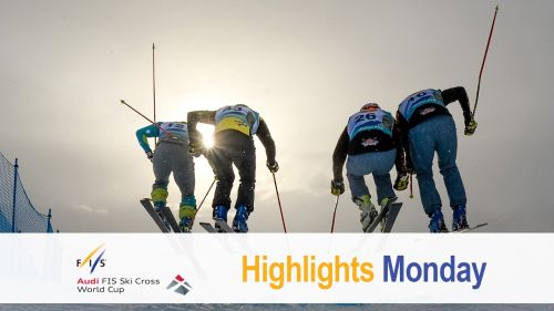 Old and new faces shine in watles | audi fis ski cross
