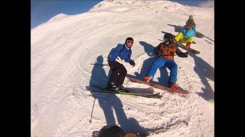 Nina & Ben skiing 2016