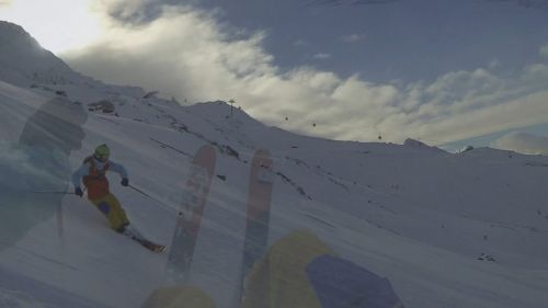 2 GoPro camera angles Pt1: Off Piste skiing in Chamonix, Jan 2016