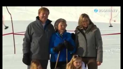 Dutch royal family skiing holiday in lech, austria 2015