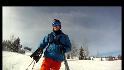 Skiing in Morzine & Les Gets on fresh snow: GoPro