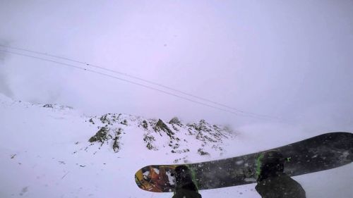 Verbier Snowboard crash