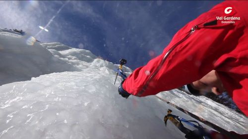 Arrampicata su ghiaccio in Val Gardena | Eisklettern in Gröden | Ice climbing in Val Gardena