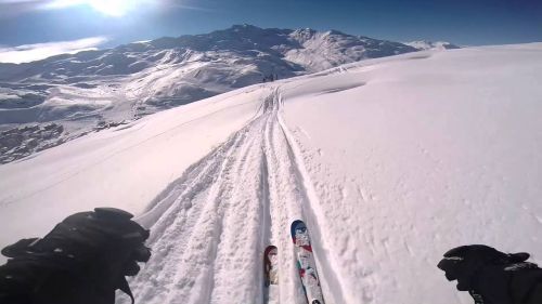 Skiing val thorens (off piste mainly)