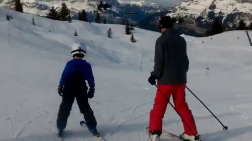 2016 01 28   Oded Ziv & Alon Skiing