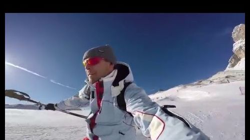 happy skiing in Val Gardena