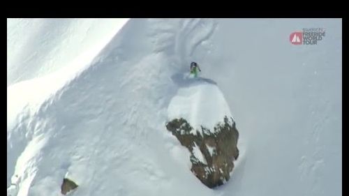 Run of silvia moser - chamonix-mont-blanc - swatch freeride world tour 2016