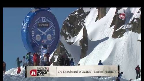 Run of marion haerty - chamonix-mont-blanc - swatch freeride world tour 2016