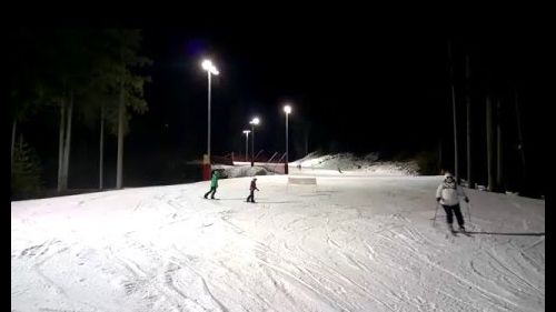 Nina. Night snowboarding. Alpe Cermis Cavalese