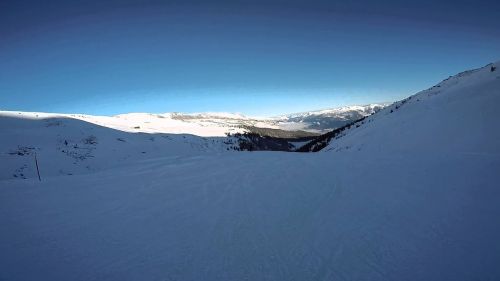 Skiing Laax 2016 piste 40 2016