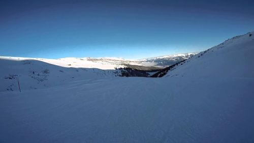 Skiing Laax 2016 piste 40 2016