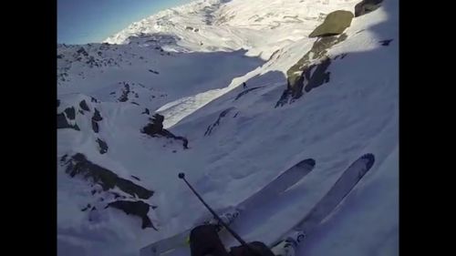 Off piste in val thorens