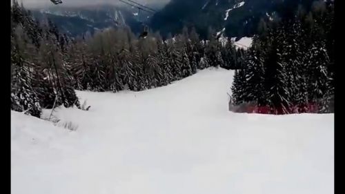 Sappada ski monte siera nazionale prima della nevicata 14-02-2016