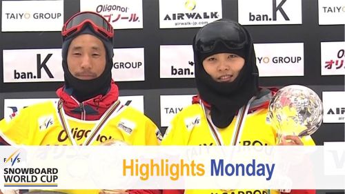 Cai and aono added another title | fis snowboard