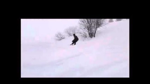 sciare a Lizzola in neve fresca