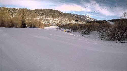 Go pro hero 4 footage from Les Houches, chamonix, snowboarding