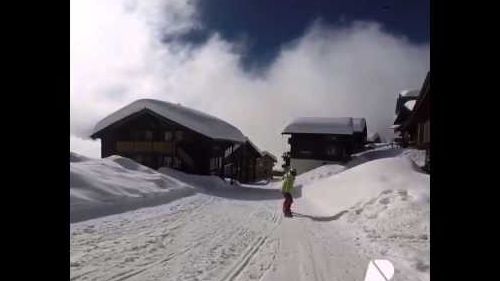 My first snowboarding at Bettmeralp Switzerland.