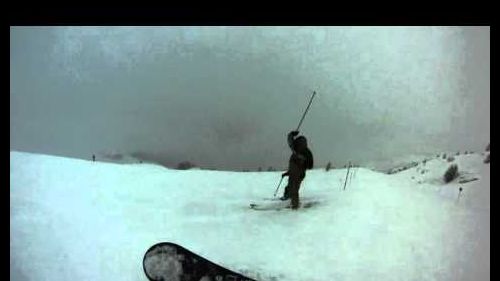 1993 sulle nevi del Nevegal a imparare a sciare