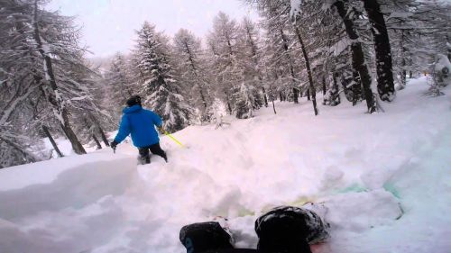 Skiing and snowboarding in Marilleva e Folgarida, snow day