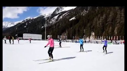 Langlaufen in der Südtirol Arena in Antholz