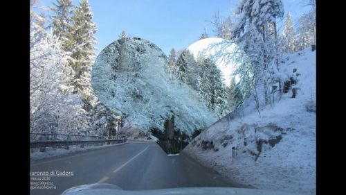 ...andando ad Auronzo di Cadore - Dolomiti - dopo una nevicata