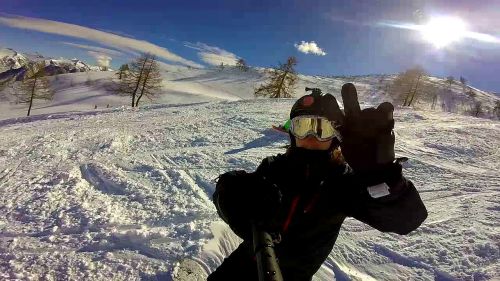 Snowboarding Go Pro Edit - Domobianca Sky - Alps, Italy