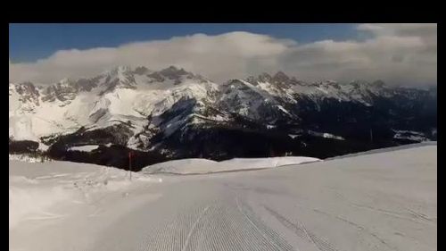 La pista Panoramica nel comprensorio sciistico di Falcade