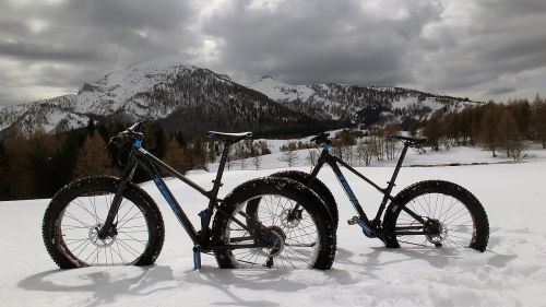 Fatbike snow biking Monte Bondone Full HD [1080p]