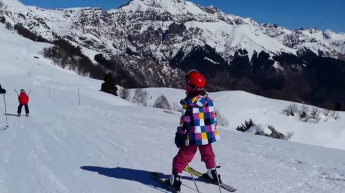 Chiara scia ai piani di Bobbio stabilizzato