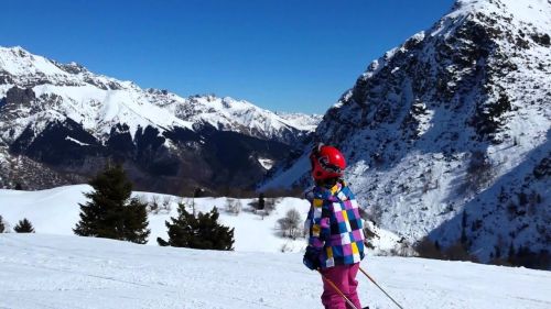 Chiara scia ai piani di Bobbio