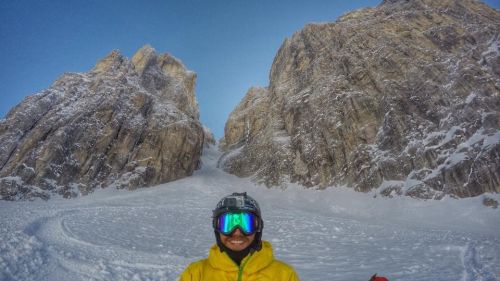 Cima Tosa Canalone Neri in White Powder -  Sci Ripido - Steep Skiing Madonna Di Campiglio