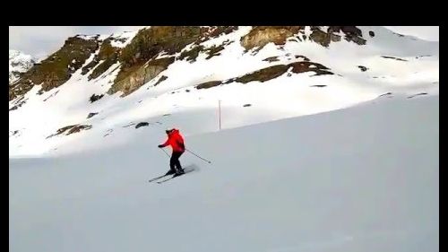 Sciata pista 1 Valtournenche Cervinia