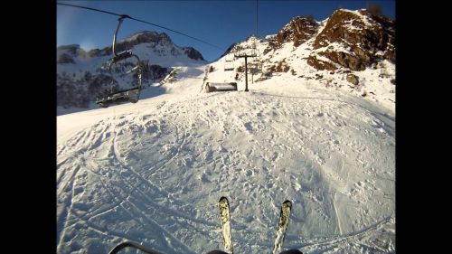 Descente en hors piste aux Grands Montets